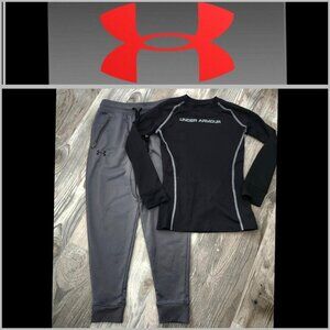 Under Armour outfit joggers and long sleeve top Boys YSM